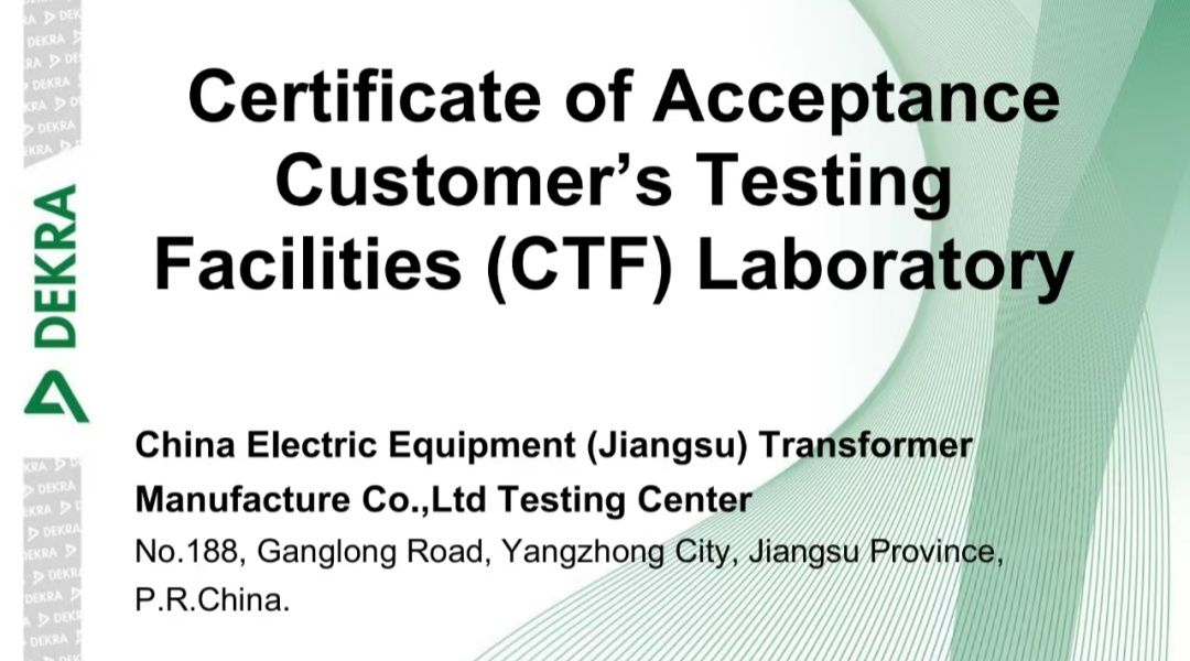 CEEG consideratum certificatorium acceptatio a Dekra pro Lorem Testing Facilities (CTF) Laboratory